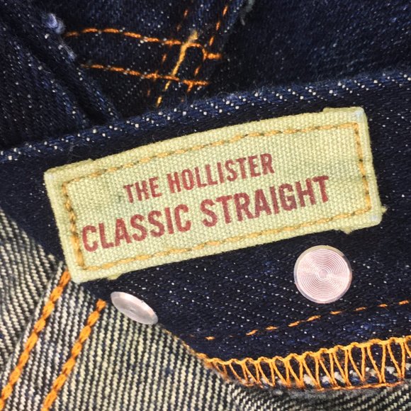 Hollister ~ Destroy Button Fly Straight Leg Jeans - Picture 10 of 12
